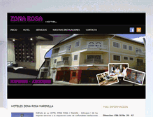 Tablet Screenshot of hotelzonarosamarinilla.com